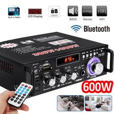 오디오앰프 12V-220V 블루투스 증폭기 300W 2CH HIFI 오디오 스테레오 파워 AMP USB