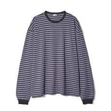 파르티멘토 PARTIMENTO 클래식 스트라이프 롱 슬리브 퍼플 PY-24143 PP 119088