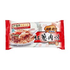 【承昌】台中麵擔紅蔥肉燥風味拉麵 快煮方便 湯麵乾拌兩相宜 道地台灣風味, 1.2kg, 1個