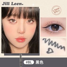 JILL LEEN眼線膠筆 女 細頭筆芯 防水 彩色眼線 眼部彩妝, 黑色BL, 1個