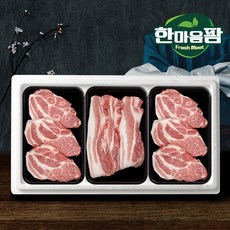 [한마음팜] 국내산 한돈 삼겹살/목살 선물세트 2호(2.0kg), 1개, 2kg