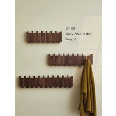 우드 벽면옷걸이 소품 벽걸이 원목 무타공 코트걸이 벽걸이형 피아노건반 디자인, 1개, D_유럽 AAA 모산악기 6키보드