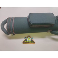 國華撞球 CJB35撞球桿專用8孔輕管球筒(黑底藍線、紅線、紫線)防水尼龍材質，保護您的撞球桿, 黑底紅線, 1個