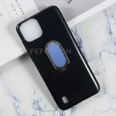 블랙뷰 오스칼 C60 6.53인치 2022 후면 링 홀더 브래킷 폰 케이스 TPU 소프트 실리콘 커버, 01 Blackview Oscal C60, 01 케이스 및 홀더, 06 Black With A Blue