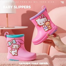 三麗鷗授權正版兒童雨鞋 美樂蒂 庫洛米 Kitty 大耳狗雨季防滑卡通雨靴