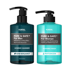 쿤달 퓨어 앤 세이프 여성청결제 300ml 1구+ 남성청결제 300ml 1구, 1개
