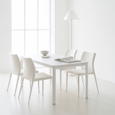 이케아 식탁 테이블 원목 E0 2인용 4인용 6인용 세트, 멀바우