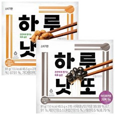 즐거운동행 하루낫또 45.5g 2입 + 하루낫또 국산검정콩 45.5g 2입, 2개, 91g