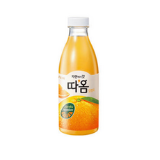 빙그레 따옴 오렌지 신선한 과일 음료, 730ml, 6개