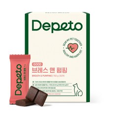 디페토 굿 브레스앤펌핑 강아지 기관지 심장 영양제 30개입, 1개, 심장/간, 30정