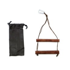 누로아 옻칠 캠핑용 휴지걸이 캠핑감성휴지걸이 무타공원목휴지걸이