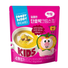 하림 푸디버디 단호박 크림스프, 150g, 1개