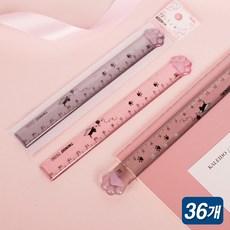 캣풋 15cm 자 36개입 미니 소프트 팬시 휴대용 고양이, 색상랜덤