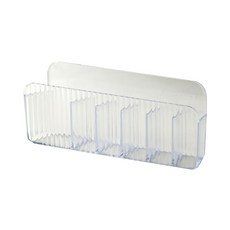 (台灣現貨發票)櫃門收納盒 鏡櫃收納盒 藥品壁掛收納 櫥櫃壁掛收納盒 六格 分格收納盒 壁掛分格收納盒 壁掛收納盒, 1個, 六格款