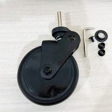 유모차시트 바퀴 앞바퀴 뒷바퀴 라이너 액세서리 고무, 1개, 블랙 커버 앞바퀴 세트 1개