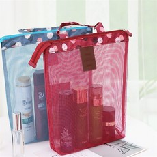 더가몽 물놀이 메쉬백 헬스가방, 블루