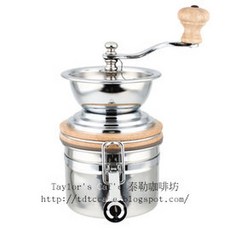 TDTC 咖啡館 JUNIOR 漢宮手搖磨豆機 陶瓷磨芯 可調節粗細, 1個, 白金, 250g