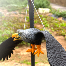 쿠리풀 비둘기 조류퇴치 독수리 모형 블랙, 1개