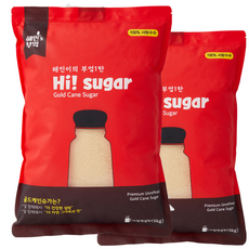 과일청 비정제 원당 사탕수수 설탕 5kg - 10kg / 지퍼백포장, 2개
