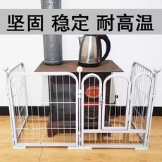 튼튼한 강아지 울타리 철장 휀스 애견 펜스 블랙 코너고정+직선고정 야외 견사 6패널 케이지, 1개, L. 흰색 폭 60cm x 높이 70cm 6개