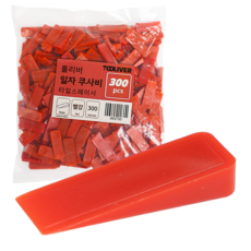 툴리버 일자 쿠사비 메지핀 타일 스페이서 300개입, 20개, 빨강