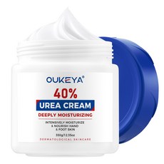 OUKEYA 40% 유리아 크림 발 갈라짐 개선과 건조한 발뒤꿈치를 촉촉하게 유지해 줍니다., 350g, 2개입, 1개