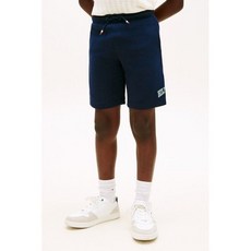 타미힐피거 TOMMY HILFIGER 와이드 핏 바시티 스웻쇼츠 네이비 T42G1PPQ140BT1C1G 725474