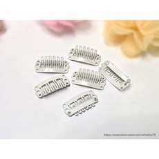 여우스토리 강아지빗살핀대 가발클립 강아지핀대 반려동물핀대 댕댕이핀 멍멍이핀 강아지삔 푸들핀 애견핀 가발똑딱이, 10개, 화이트