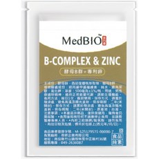 MedBIO美百優 酵母B群+專利鋅, 1個, 6入試吃包