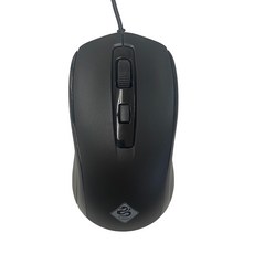 I-SHOCK F8 USB光學滑鼠 三段DPI可調 左右手通用 有線滑鼠, 黑色