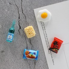 술안주 5P set 냉장고 현관문 인테리어 자석 작지만 강력한 귀여운 마그넷, B-SET 5pcs