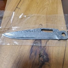川魁EDC Leatherman tti 配件工具鉗 大馬士革紋齒刀 登山露營必備 多功能EDC工具, 1個, 主刀
