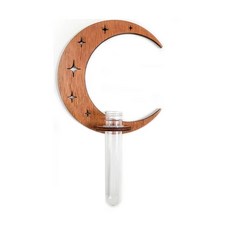 水耕花瓶 木製試管壁掛花瓶 居家辦公室裝飾, 風格 B