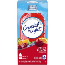 Crystal Light 프루트 펀치 드링크 믹스 10개입, 1개, 2.55g