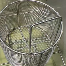 대형 스텐 튀김망 튀김받침 채반 기름방 바구니 거름망 트레이 기름망 타공채반 원형 찌거기 돈까스 소쿠리, A. 직경 20 높이 20cm, 1개