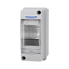 양방향 회로 차단기 MCB 배전 보호 박스 DIN 레일 IP65 방수 실내외, 단일 2웨이 | 60x95x125 MM HT