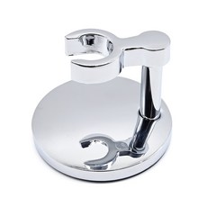 男士復古銅質手動刮鬍刀，老式金屬剃須刀，安全刮毛刀，經典男士理容, 2671銀色刀座, 1個