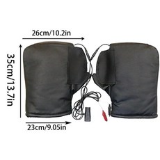 오토바이 핸들바 장갑 전기 방수 방풍 스노모빌 히팅 라이더 출퇴근 라이딩 투어링용, 1. Black