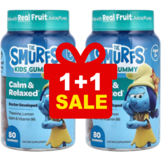스머프 어린이 캄 & 릴렉스 Smurf 베리 맛 구미, 2개, 80정