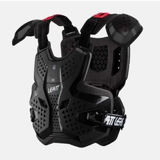 가슴 보호대 가죽, 1개, 3.5 블랙 / 어깨끈 부드러운 보호 포함