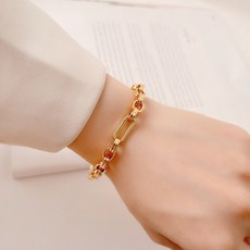UME 流動之舞手鍊，金色/銀色，復古古法鍍金