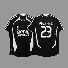 06 07 레알마드리드 어웨이 클래식 유니폼 긴팔 베컴 호나우두 10.0607 로얄M 원정 23 베컴 S