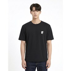 콜핑 남성 쾌적 캐주얼 로고 프린트 등산 반팔 라운드 티셔츠 2502TK595M