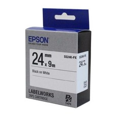 라벨프린터리본 흑문자 백색 EPSON SS24K 3yo*157KI