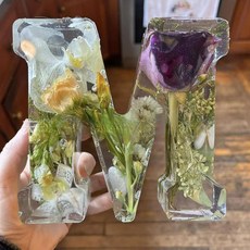 알파벳 이니셜 장식품 장식 홈데코 아크릴 레진 영어, M