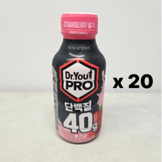 오리온 닥터유프로 단백질드링크 40g 딸기 350ml 20개