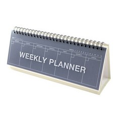 컬러 스탠딩 위클리 플래너, 네이비, 1개