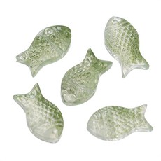 10 개/몫 점진적 작은 금붕어 유리 구슬 DIY 쥬얼리에 대 한 크리스탈 체코어 스페이서 비즈 목걸이 만들기 수제 액세서리, Light green