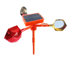 太陽能語音風力驅鳥器 驅鳥神器 防鳥器 反光 超音波驅鳥 物理驅逐 趕鳥神器, 無底座