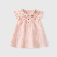 DFMEI 女童連衣裙童裝夏裝新款洋氣兒童公主背心夏季寶寶薄款裙子